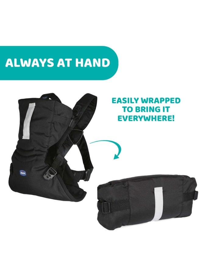 Chicco Easy Fit Baby Carrier with 2 Carry Positions, Safe & Easy to wear, 0m+ (Black Night) - Image 3